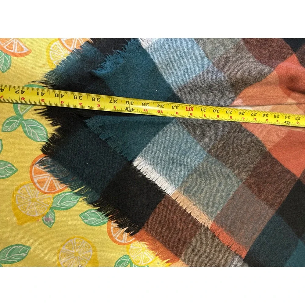 Cottagecore‎ Womens Unbranded Plaid Toggle Poncho Wrap S/M Multicolor